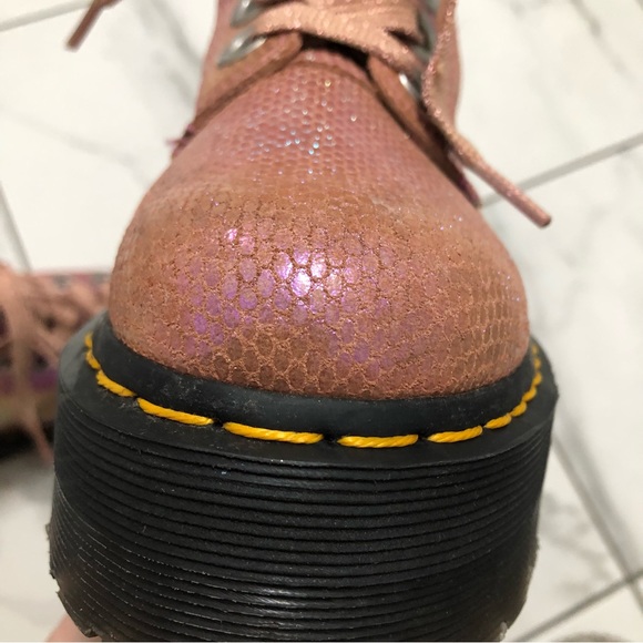 Dr. Martens Molly Metallic Platform Boots - Picture 13 of 16